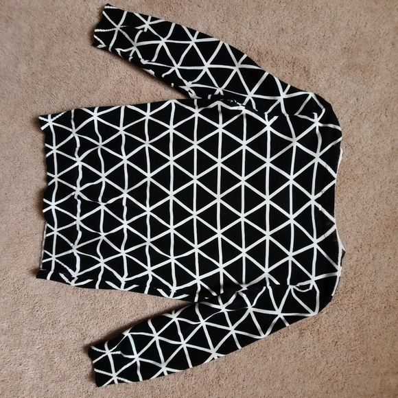 Joe Fresh cardi black/white - Picture 2 of 2